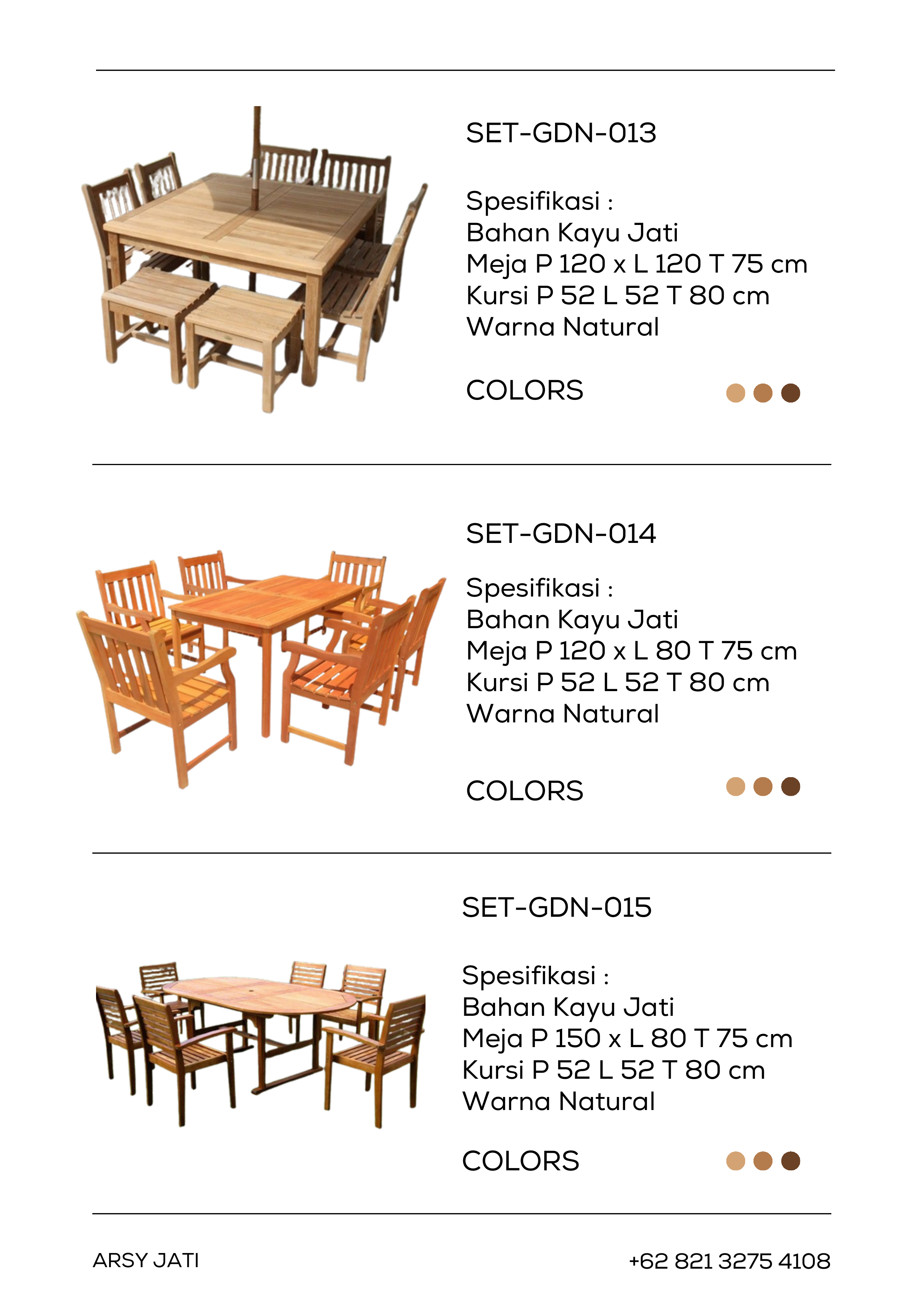 ArsyJati Pendopo Jati - Halaman 14 | Furniture Kayu Jati Premium