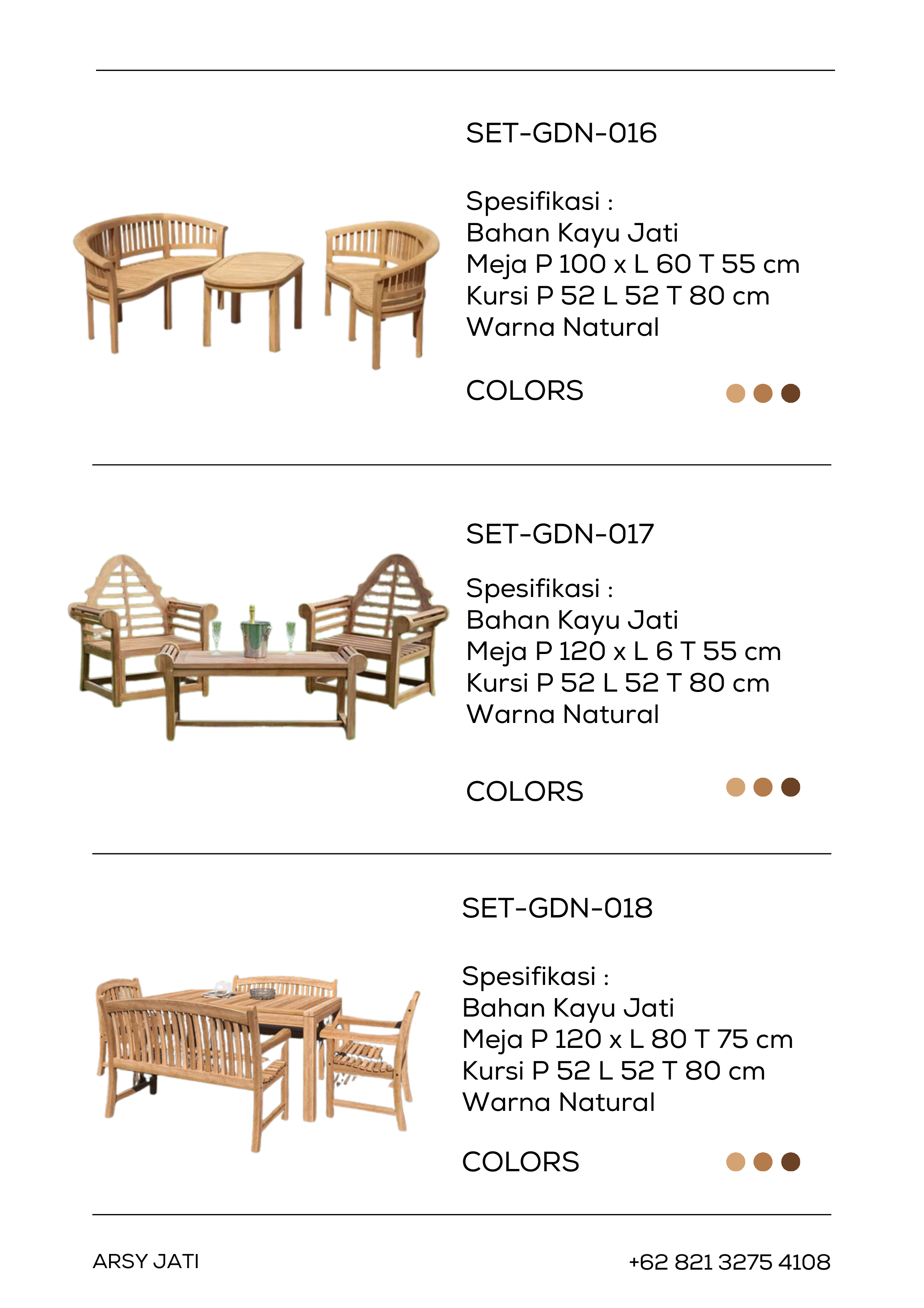 ArsyJati Furniture Indoor Jati - Halaman 15 | Furniture Kayu Jati Premium