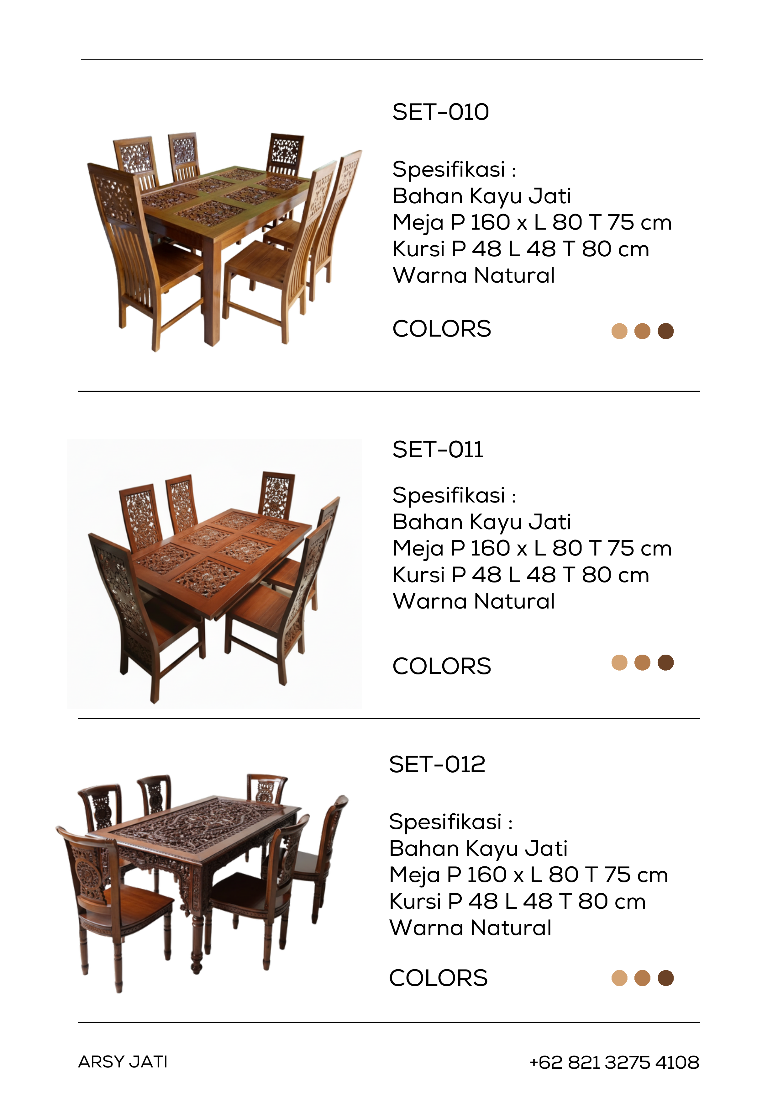 ArsyJati Pendopo Jati - Halaman 24 | Furniture Kayu Jati Premium